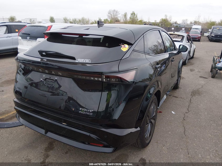 2025 Nissan Ariya VIN JN8DF0BF0SM764237 IAAI salvage auction — LEFT FRONT, Salvage (Colorado), sold $15,050 on 2026-07-09 (photo 4)