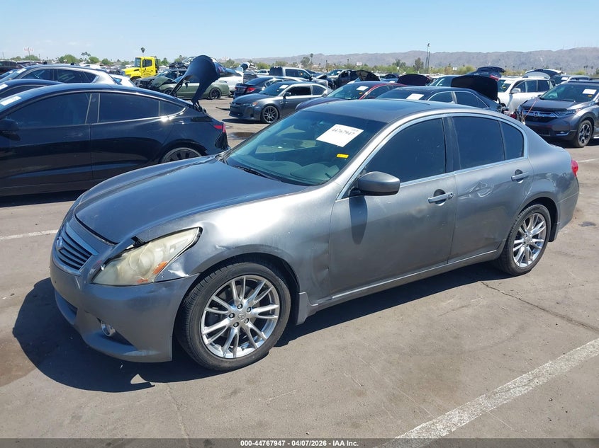 2012 Infiniti G VIN JN1CV6AR0CM677306 IAAI salvage auction — LEFT SIDE, Salvage Title, sold $1,150 on 2026-07-21 (photo 6)