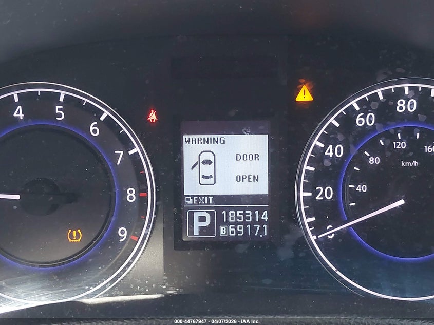 2012 Infiniti G VIN JN1CV6AR0CM677306 IAAI salvage auction — LEFT SIDE, Salvage Title, sold $1,150 on 2026-07-21 (photo 7)