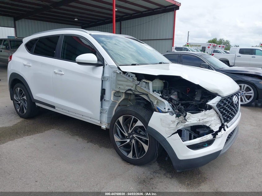 2021 Hyundai Tucson VIN KM8J33AL3MU318520 IAAI salvage auction — RIGHT FRONT, Wait Title, sold $3,450 on 2026-07-16 (photo 1)
