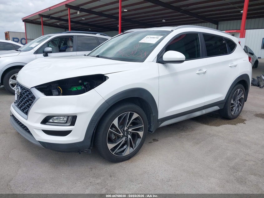 2021 Hyundai Tucson VIN KM8J33AL3MU318520 IAAI salvage auction — RIGHT FRONT, Wait Title, sold $3,450 on 2026-07-16 (photo 2)