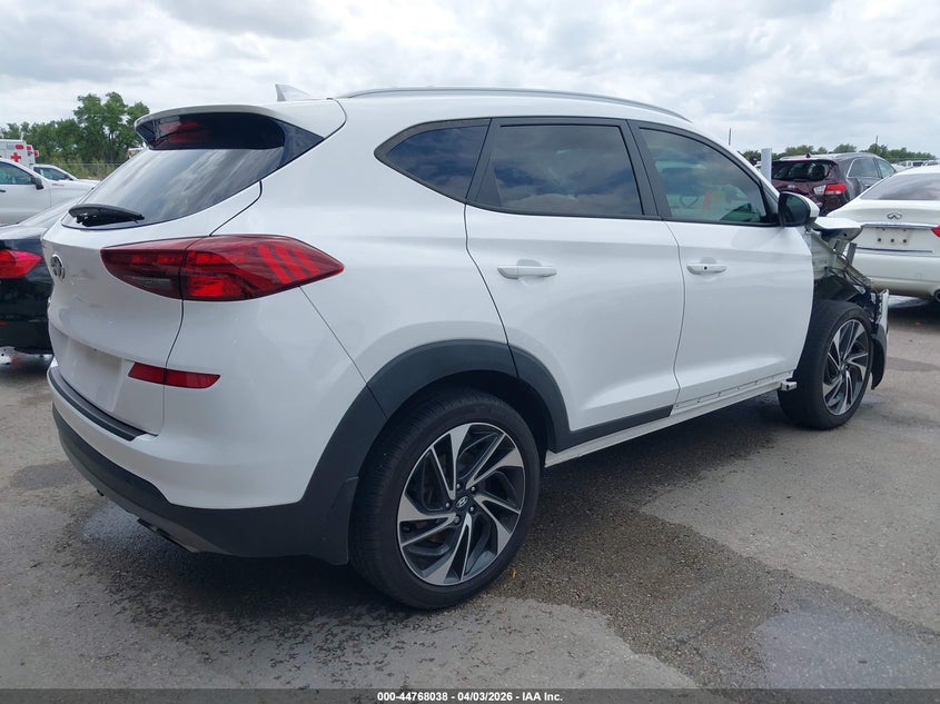 2021 Hyundai Tucson VIN KM8J33AL3MU318520 IAAI salvage auction — RIGHT FRONT, Wait Title, sold $3,450 on 2026-07-16 (photo 4)