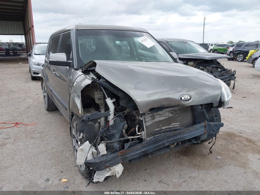 2012 Kia Soul VIN KNDJT2A69C7450820 IAAI salvage auction — FRONT END, Salvage (Texas), sold $350 on 2026-07-21 (photo 1)