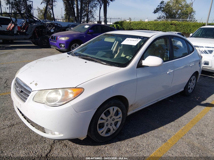 2009 Hyundai Elantra VIN KMHDU46D69U738006 IAAI salvage auction — FRONT END, Salvage (California), sold $925 on 2026-07-07 (photo 2)