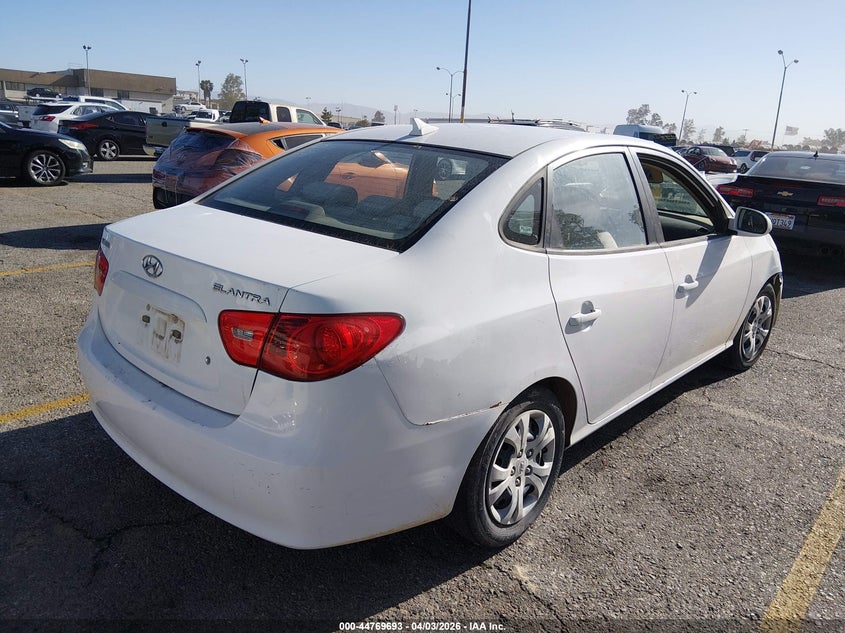 2009 Hyundai Elantra VIN KMHDU46D69U738006 IAAI salvage auction — FRONT END, Salvage (California), sold $925 on 2026-07-07 (photo 4)