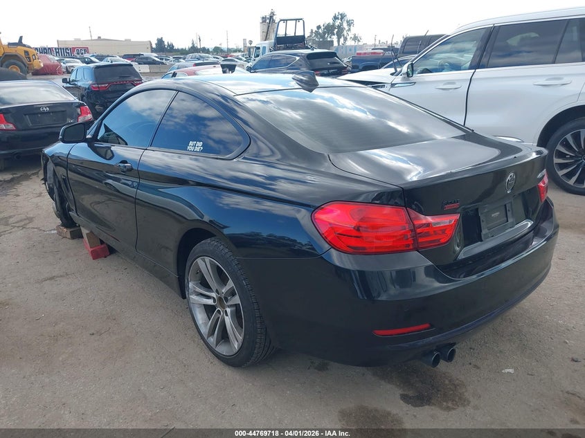 2015 BMW 4er VIN WBA3N7C56FK223460 IAAI salvage auction — LEFT FRONT, Salvage (California), sold $3,500 on 2026-08-12 (photo 3)