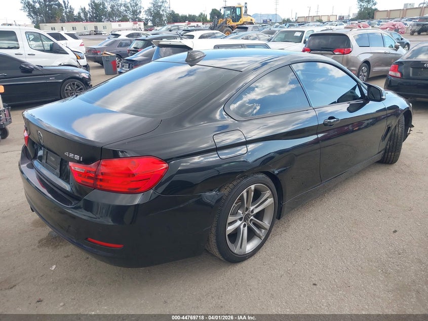 2015 BMW 4er VIN WBA3N7C56FK223460 IAAI salvage auction — LEFT FRONT, Salvage (California), sold $3,500 on 2026-08-12 (photo 4)