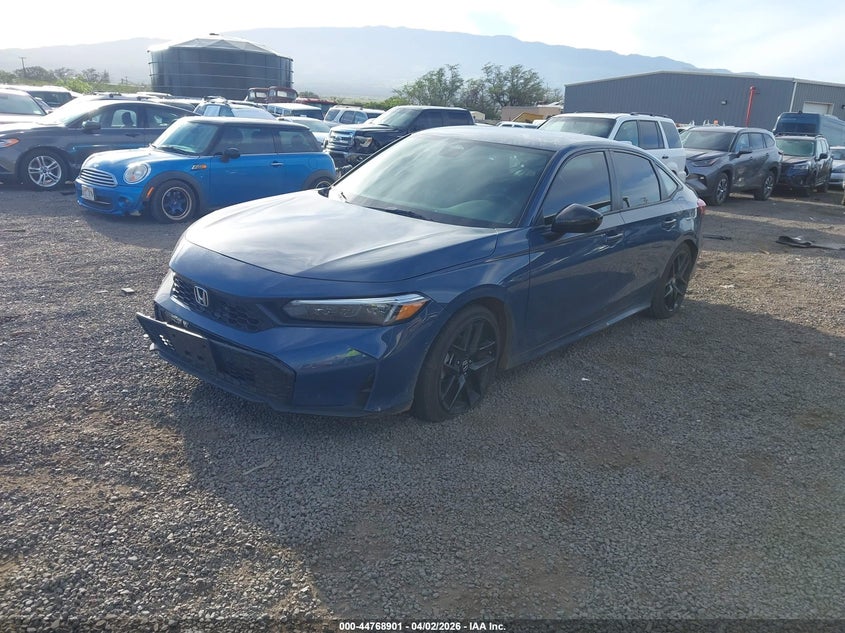 2026 Honda Civic VIN 2HGFE2F56TH503415 IAAI salvage auction — RIGHT SIDE, Wait Title, sold $2,850 on 2026-09-10 (photo 2)