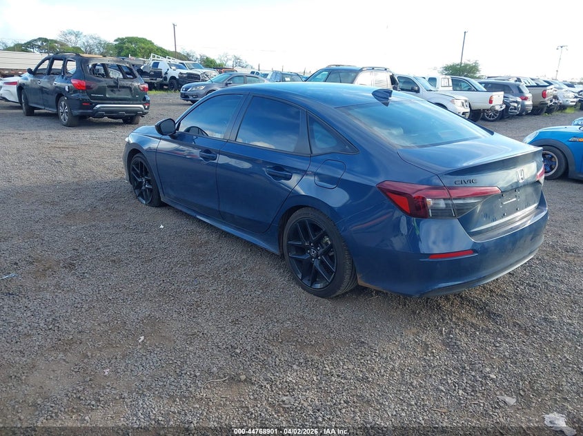 2026 Honda Civic VIN 2HGFE2F56TH503415 IAAI salvage auction — RIGHT SIDE, Wait Title, sold $2,850 on 2026-09-10 (photo 3)