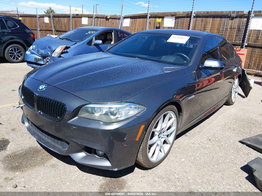 2016 BMW 5er VIN WBA5B3C50GG253553 IAAI salvage auction — LEFT REAR, Salvage (Colorado), sold $6,150 on 2026-07-14 (photo 2)