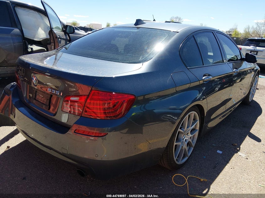 2016 BMW 5er VIN WBA5B3C50GG253553 IAAI salvage auction — LEFT REAR, Salvage (Colorado), sold $6,150 on 2026-07-14 (photo 4)