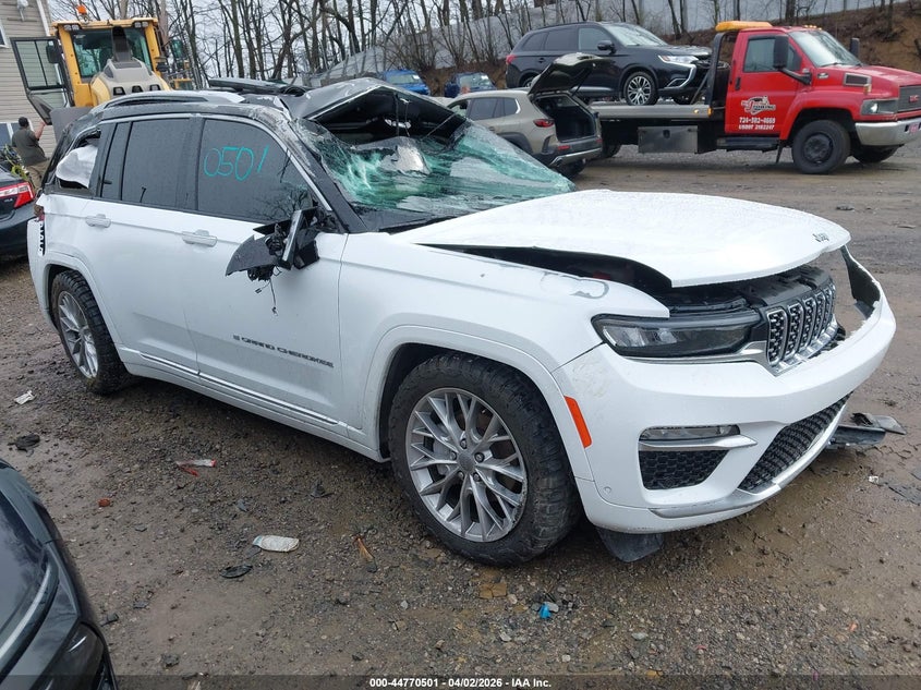 2024 Jeep Grand cherokee VIN 1C4RJHEG3R8954281 IAAI salvage auction — ROLLOVER, Salvage (Pennsylvania), sold $4,100 on 2026-08-01 (photo 1)