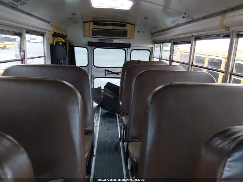 2011 Blue bird School bus / transit bus VIN 1BAKACPH1BF280010 IAAI salvage auction — NORMAL WEAR, Clear (Georgia), sold $825 on 2026-08-26 (photo 8)