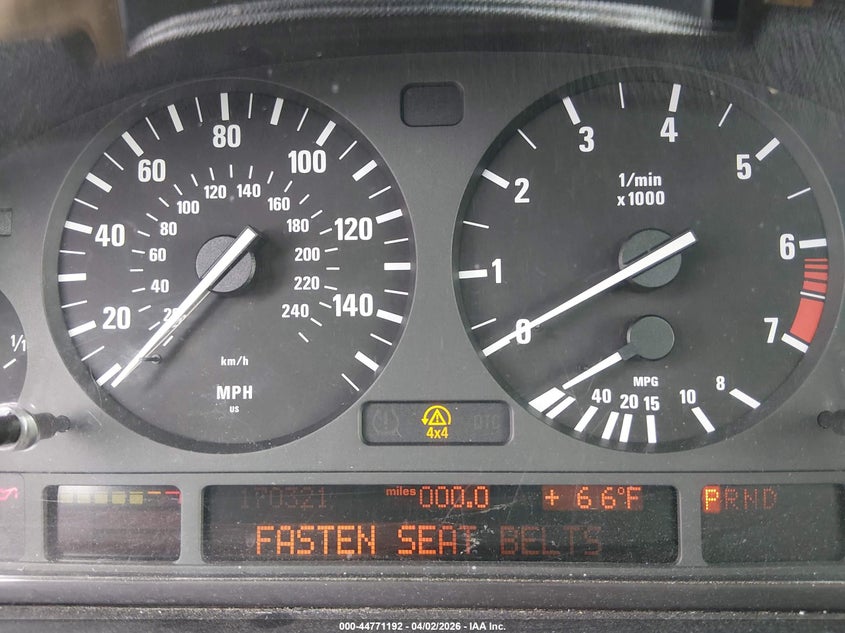 2004 BMW X5 VIN 5UXFA13504LU32224 IAAI salvage auction — FRONT END, Salvage (Texas), sold $300 on 2026-07-24 (photo 7)