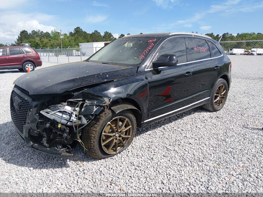 2014 Audi Q5 VIN WA1LFBFP9EA030587 IAAI salvage auction — LEFT FRONT, Salvage (Alabama), sold $1,025 on 2026-07-23 (photo 2)