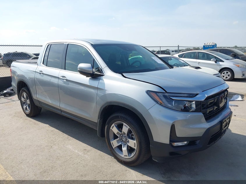 2025 Honda Ridgeline VIN 5FPYK3F54SB045701 IAAI salvage auction — LEFT SIDE, Original (Texas), sold $13,650 on 2026-07-09 (photo 1)