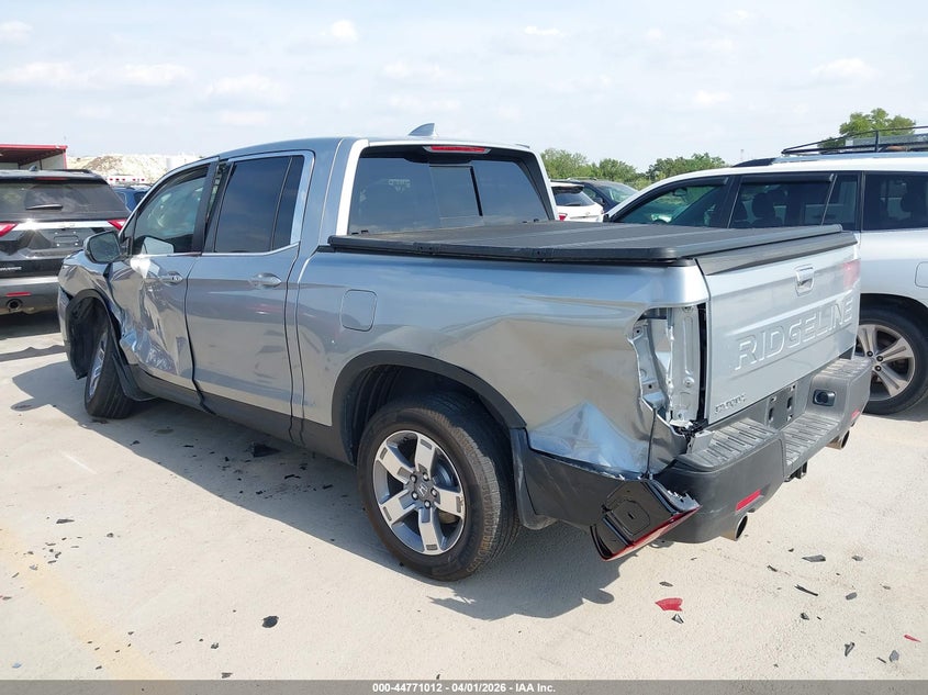 2025 Honda Ridgeline VIN 5FPYK3F54SB045701 IAAI salvage auction — LEFT SIDE, Original (Texas), sold $13,650 on 2026-07-09 (photo 3)