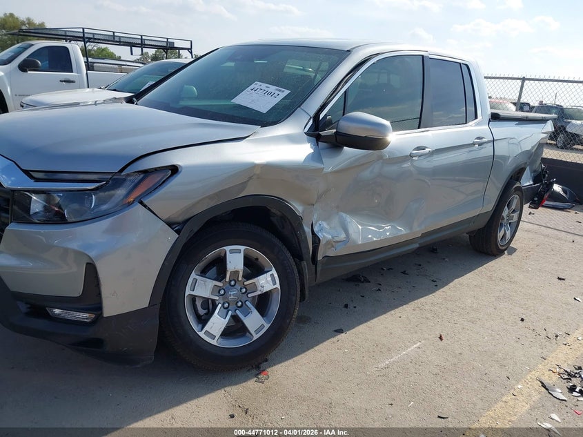 2025 Honda Ridgeline VIN 5FPYK3F54SB045701 IAAI salvage auction — LEFT SIDE, Original (Texas), sold $13,650 on 2026-07-09 (photo 6)