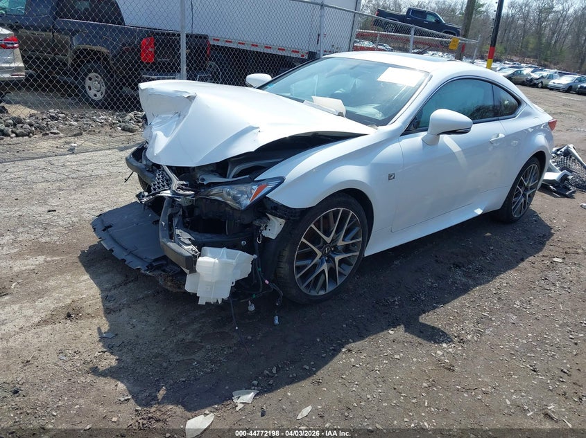 2015 Lexus Rc VIN JTHSE5BC6F5004112 IAAI salvage auction — FRONT END, Wait Title, sold $25 on 2026-07-28 (photo 2)