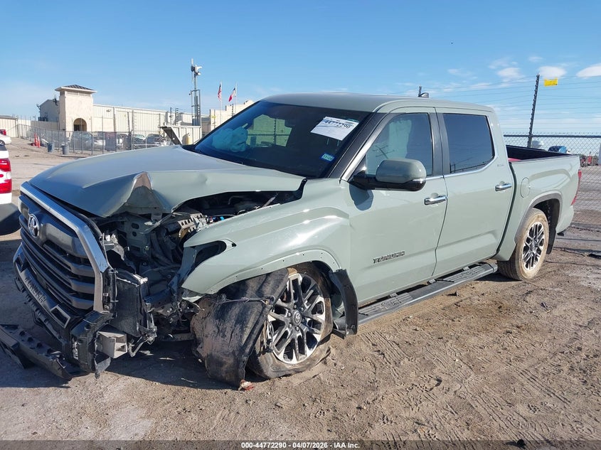 2025 Toyota Tundra VIN 5TFJA5DB6SX249326 IAAI salvage auction — LEFT FRONT, Original (Texas), sold $19,100 on 2026-07-06 (photo 2)