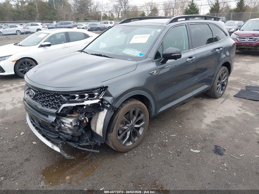 2021 Kia Sorento VIN 5XYRKDLFXMG047741 IAAI salvage auction — FRONT END, Wait Title, sold $4,850 on 2026-07-28 (photo 2)