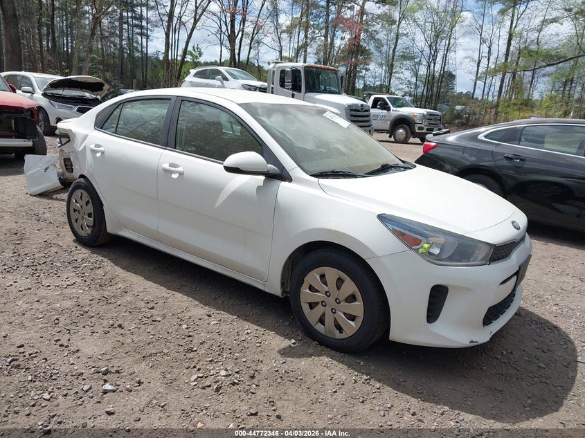 2018 Kia Rio VIN 3KPA24AB5JE077848 IAAI salvage auction — FRONT & REAR, Salvage (Oklahoma), sold $850 on 2026-07-26 (photo 1)
