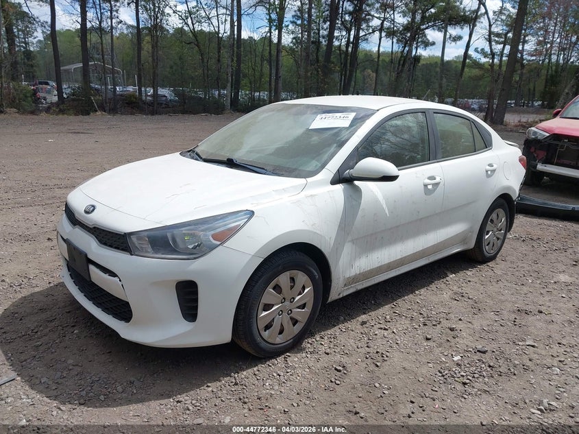 2018 Kia Rio VIN 3KPA24AB5JE077848 IAAI salvage auction — FRONT & REAR, Salvage (Oklahoma), sold $850 on 2026-07-26 (photo 2)
