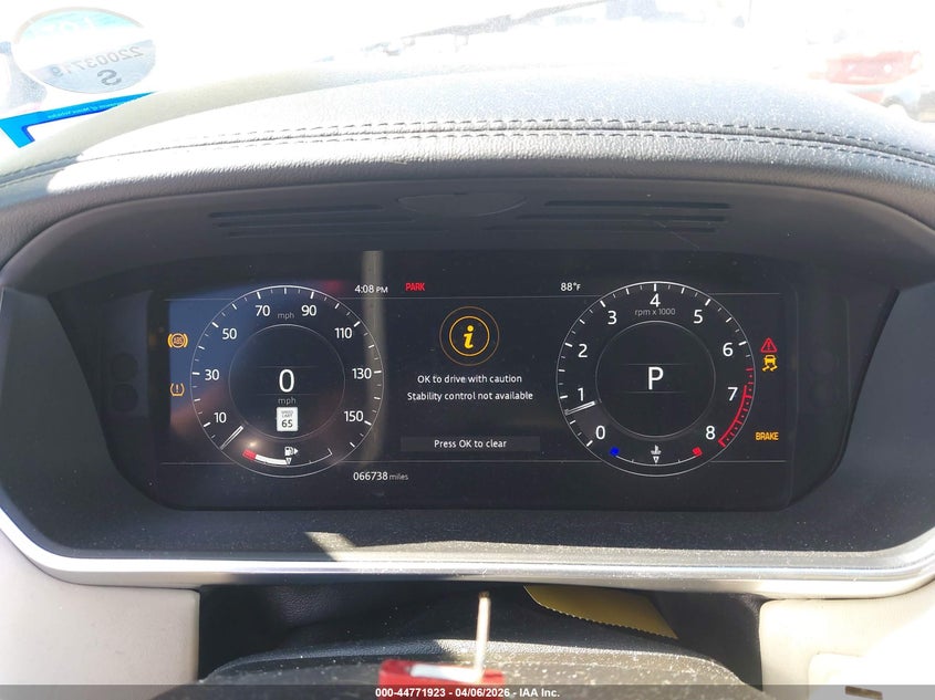 2019 Land rover RANGE ROVER VIN SALGS2SV0KA549930 IAAI salvage auction — FRONT END, Wait Title, sold $11,800 on 2026-07-09 (photo 7)