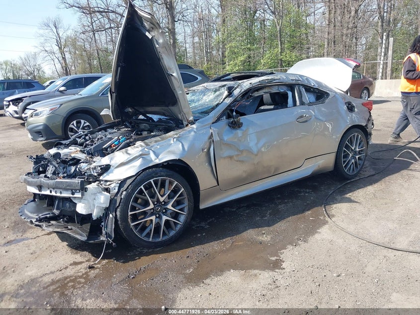 2018 Lexus Rc VIN JTHS85BC0J5004543 IAAI salvage auction — ROLLOVER, Wait Title, sold $1,050 on 2026-07-11 (photo 2)