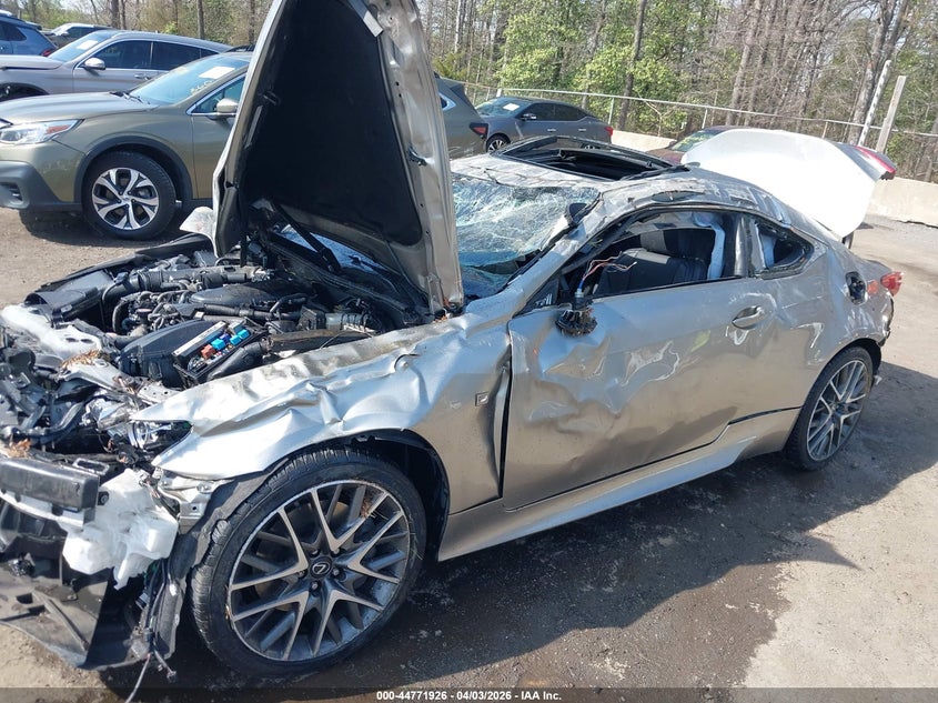 2018 Lexus Rc VIN JTHS85BC0J5004543 IAAI salvage auction — ROLLOVER, Wait Title, sold $1,050 on 2026-07-11 (photo 6)