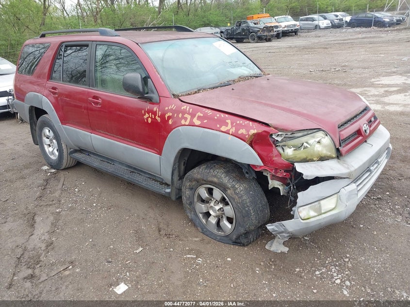 2003 Toyota 4runner VIN JTEBT14R938000336 IAAI salvage auction — FRONT & REAR, Salvage (Texas), sold $2,475 on 2026-07-15 (photo 1)
