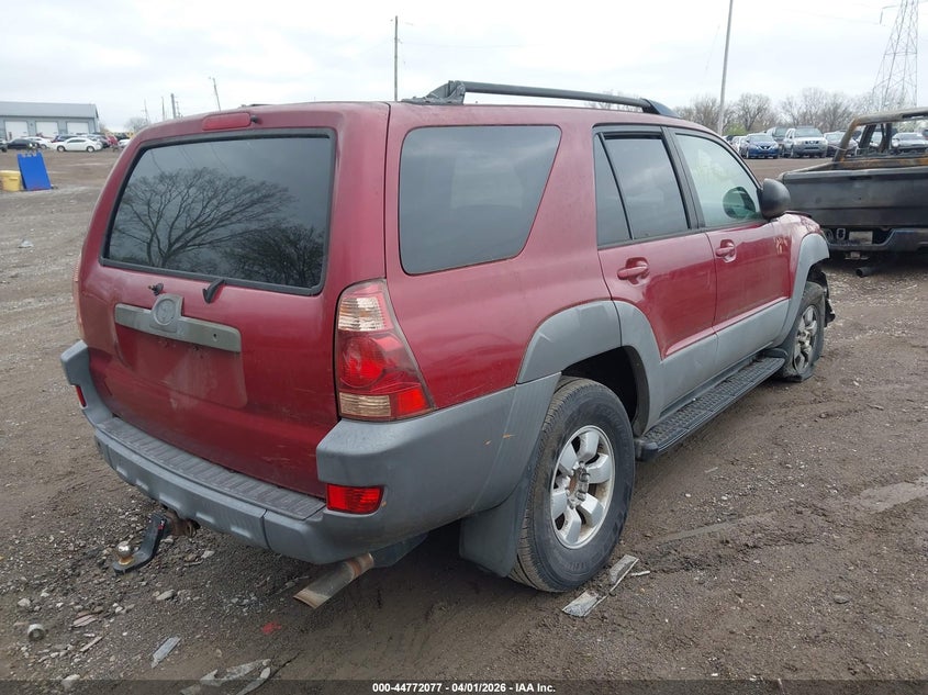 2003 Toyota 4runner VIN JTEBT14R938000336 IAAI salvage auction — FRONT & REAR, Salvage (Texas), sold $2,475 on 2026-07-15 (photo 4)