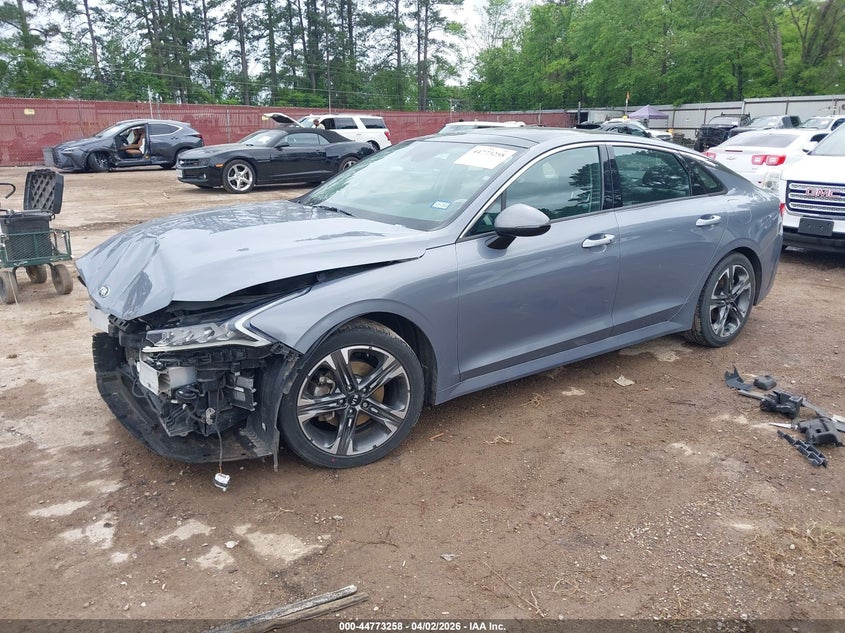 2021 Kia K5 VIN 5XXG34J22MG004679 IAAI salvage auction — FRONT END, Wait Title, sold $3,550 on 2026-07-09 (photo 2)