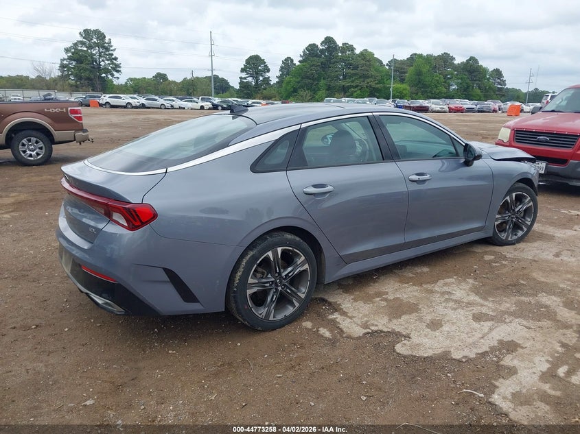 2021 Kia K5 VIN 5XXG34J22MG004679 IAAI salvage auction — FRONT END, Wait Title, sold $3,550 on 2026-07-09 (photo 4)