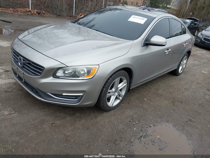 2015 Volvo S60 VIN YV126MFK2F1361153 IAAI salvage auction — RIGHT FRONT, Salvage (Rhode Island), sold $1,200 on 2026-08-14 (photo 2)