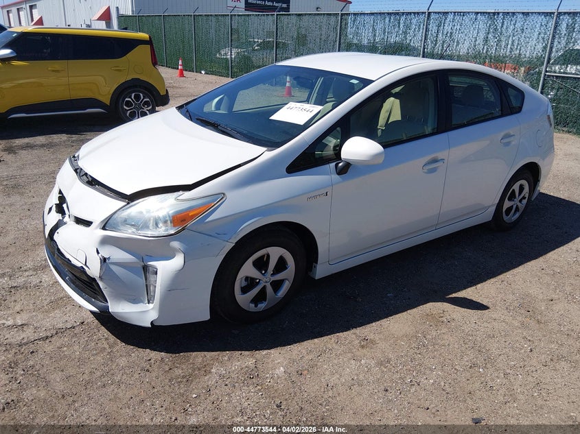 2014 Toyota Prius VIN JTDKN3DU8E1758033 IAAI salvage auction — FRONT END, Clear (Kansas), sold $2,700 on 2026-07-10 (photo 2)