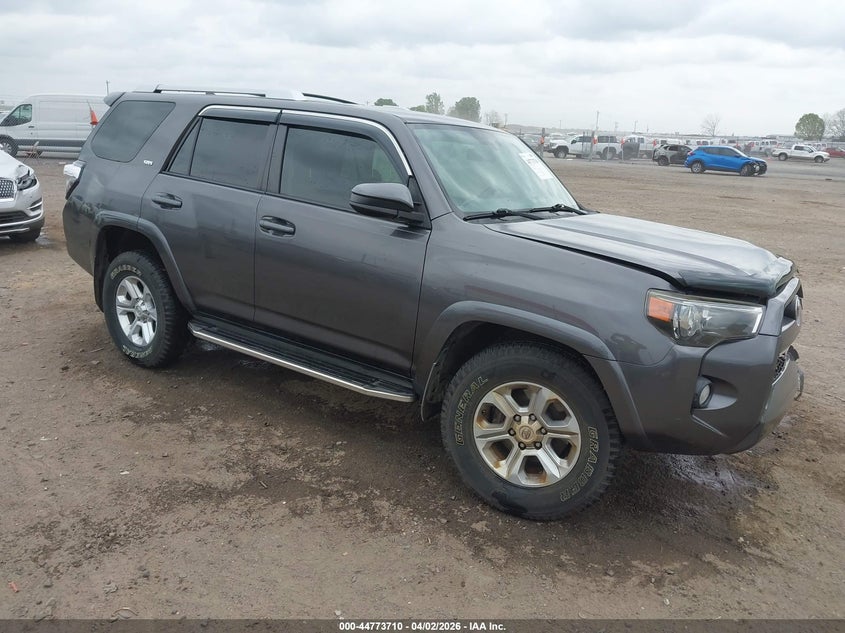 2016 Toyota 4runner VIN JTEZU5JR4G5130460 IAAI salvage auction — LEFT SIDE, Clear (Arkansas), sold $6,200 on 2026-07-08 (photo 1)