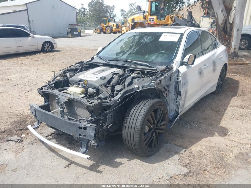 2014 Infiniti Q50 VIN JN1BV7AP3EM684480 IAAI salvage auction — FRONT END, Salvage (Idaho), sold $1,375 on 2026-07-14 (photo 2)