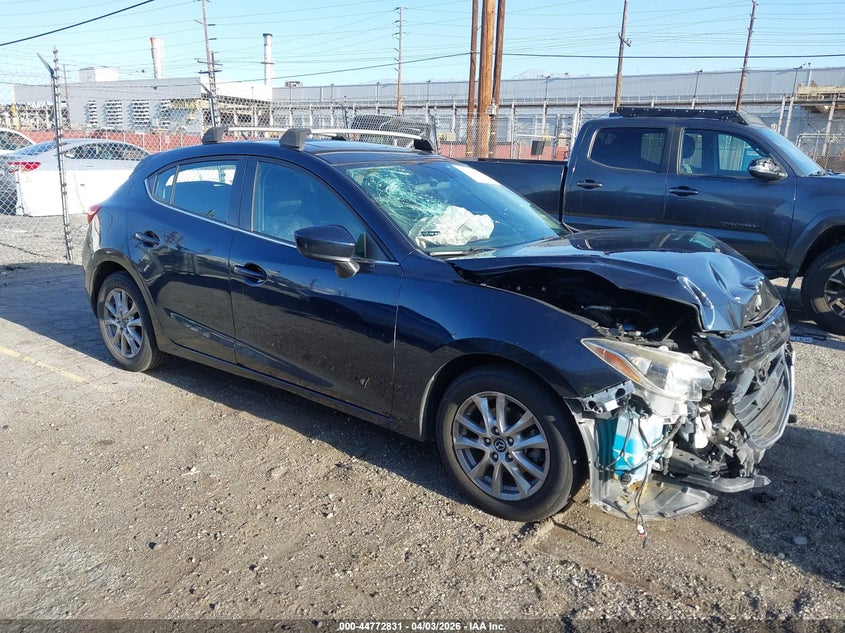 2016 Mazda 3 VIN JM1BM1L74G1343152 IAAI salvage auction — FRONT END, Wait Title, sold $475 on 2026-07-07 (photo 1)