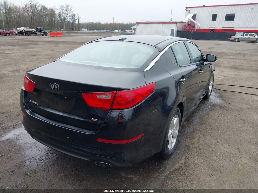 2015 Kia Optima VIN KNAGM4A76F5653382 IAAI salvage auction — FRONT END, Wait Title, sold $525 on 2026-07-31 (photo 4)