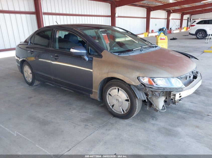 2008 Honda Civic VIN JHMFA36248S003046 IAAI salvage auction — LEFT SIDE, Salvage (California), sold $450 on 2026-07-07 (photo 1)