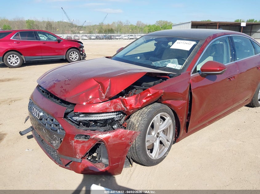 2025 Audi A5 VIN WAU3BCFU9SN066455 IAAI salvage auction — FRONT END, Wait Title, sold $18,000 on 2026-09-04 (photo 6)