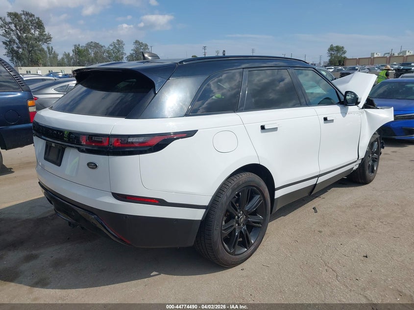 2021 Land rover Range rover velar VIN SALYJ2EX8MA314327 IAAI salvage auction — RIGHT FRONT, Salvage (California), sold $7,000 on 2026-07-29 (photo 4)