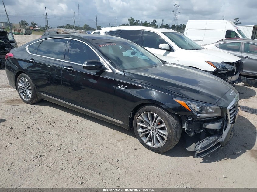2017 Genesis G80 VIN KMHGN4JE8HU178224 IAAI salvage auction — FRONT END, Salvage (Idaho), sold $2,000 on 2026-08-01 (photo 1)