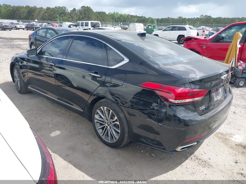2017 Genesis G80 VIN KMHGN4JE8HU178224 IAAI salvage auction — FRONT END, Salvage (Idaho), sold $2,000 on 2026-08-01 (photo 3)
