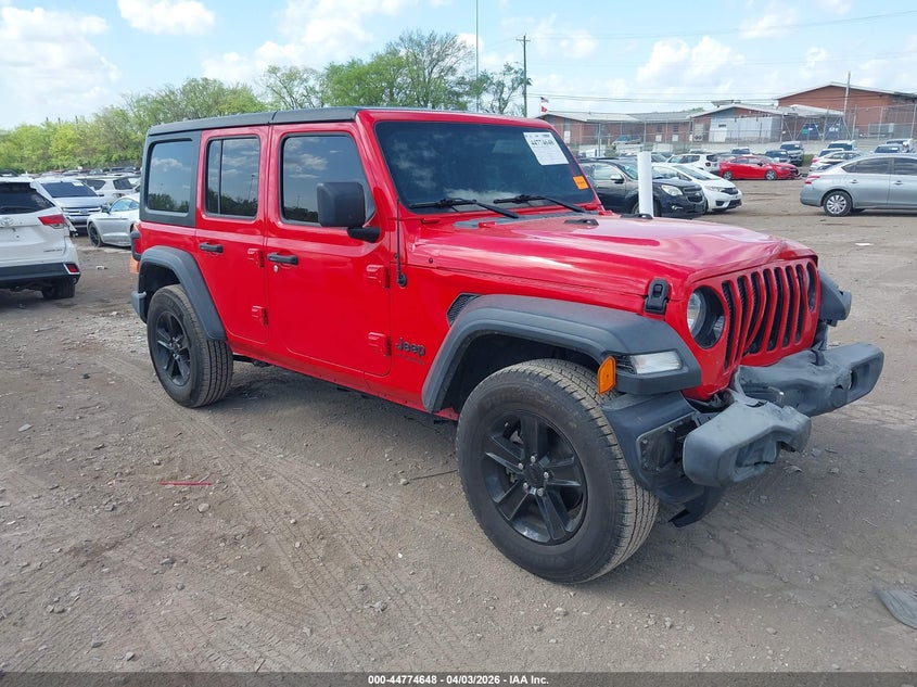 2022 Jeep Wrangler / VIN 1C4HJXDN5NW129631 IAAI salvage auction — FRONT END, Clear (Tennessee), sold $6,800 on 2026-07-11 (photo 1)