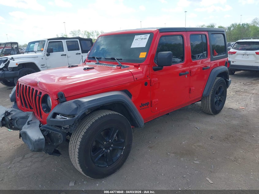 2022 Jeep Wrangler / VIN 1C4HJXDN5NW129631 IAAI salvage auction — FRONT END, Clear (Tennessee), sold $6,800 on 2026-07-11 (photo 2)