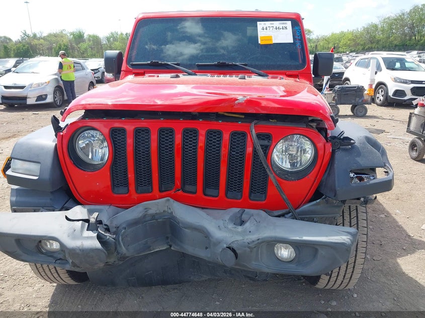 2022 Jeep Wrangler / VIN 1C4HJXDN5NW129631 IAAI salvage auction — FRONT END, Clear (Tennessee), sold $6,800 on 2026-07-11 (photo 6)
