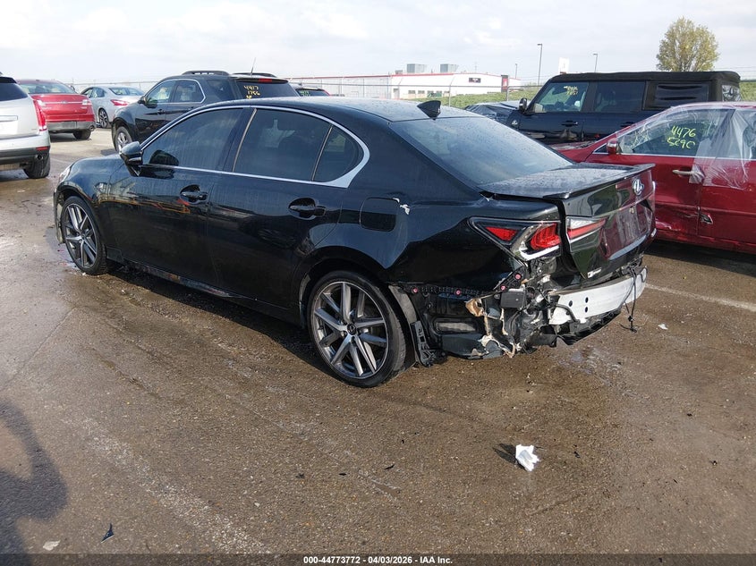 2018 Lexus Gs VIN JTHBZ1BL6JA015821 IAAI salvage auction — REAR END, Wait Title, sold $8,550 on 2026-07-14 (photo 3)