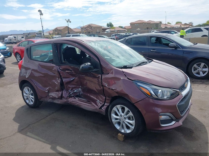 2020 Chevrolet Spark VIN KL8CD6SA9LC421589 IAAI salvage auction — RIGHT SIDE, Wait Title, sold $1,025 on 2026-07-07 (photo 6)